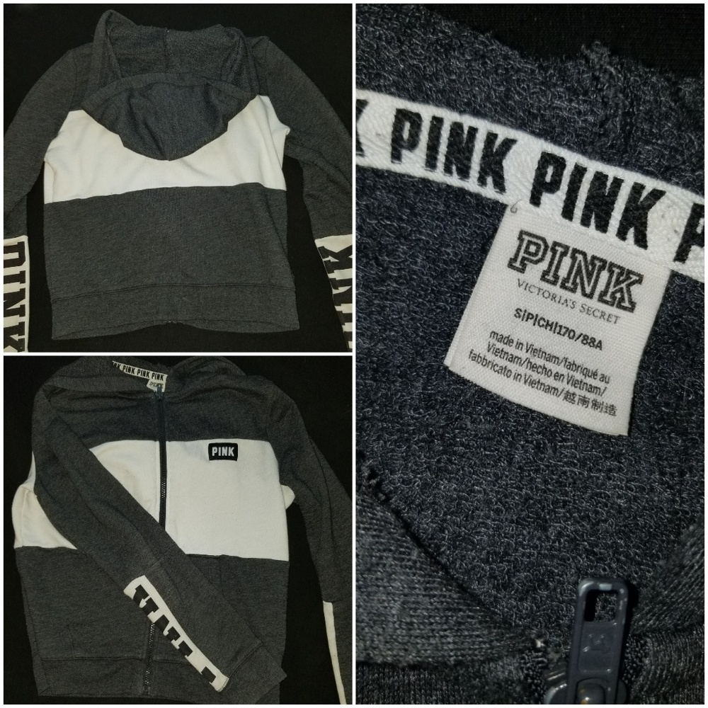 PINK Zip Up Size Small